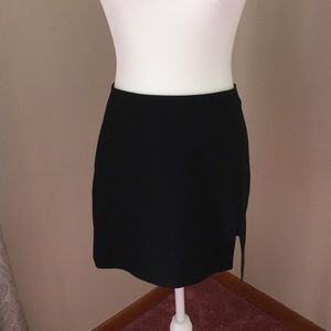Classy Black mini skirt with slit